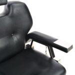 Barber Chair Black Faux Leather