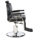 Barber Chair Black Faux Leather