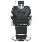Barber Chair Black Faux Leather