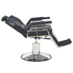 Barber Chair Black Faux Leather