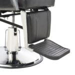 Barber Chair Black Faux Leather